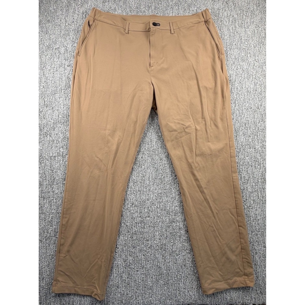 Public Rec All Day Every Day Pants Mens 40/32* Khaki Tan Stretch Chino Trousers